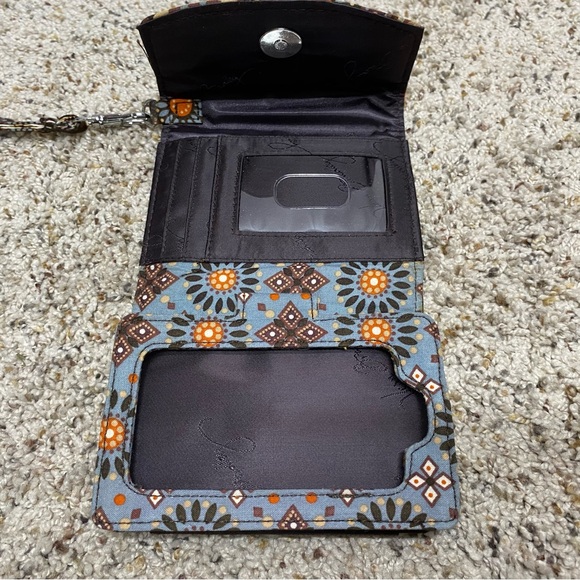 Vera Bradley wristlet wallet Canyon brown boho floral cottage core - Picture 3 of 9